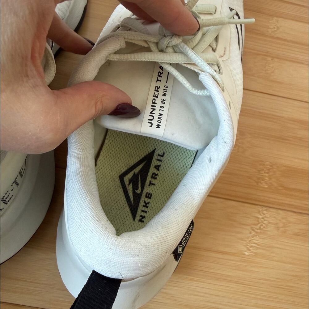 Nike Juniper Trail 2 Gore-tex Running Sneakers White Women Size 9 FB2065-100 - Picture 8 of 11
